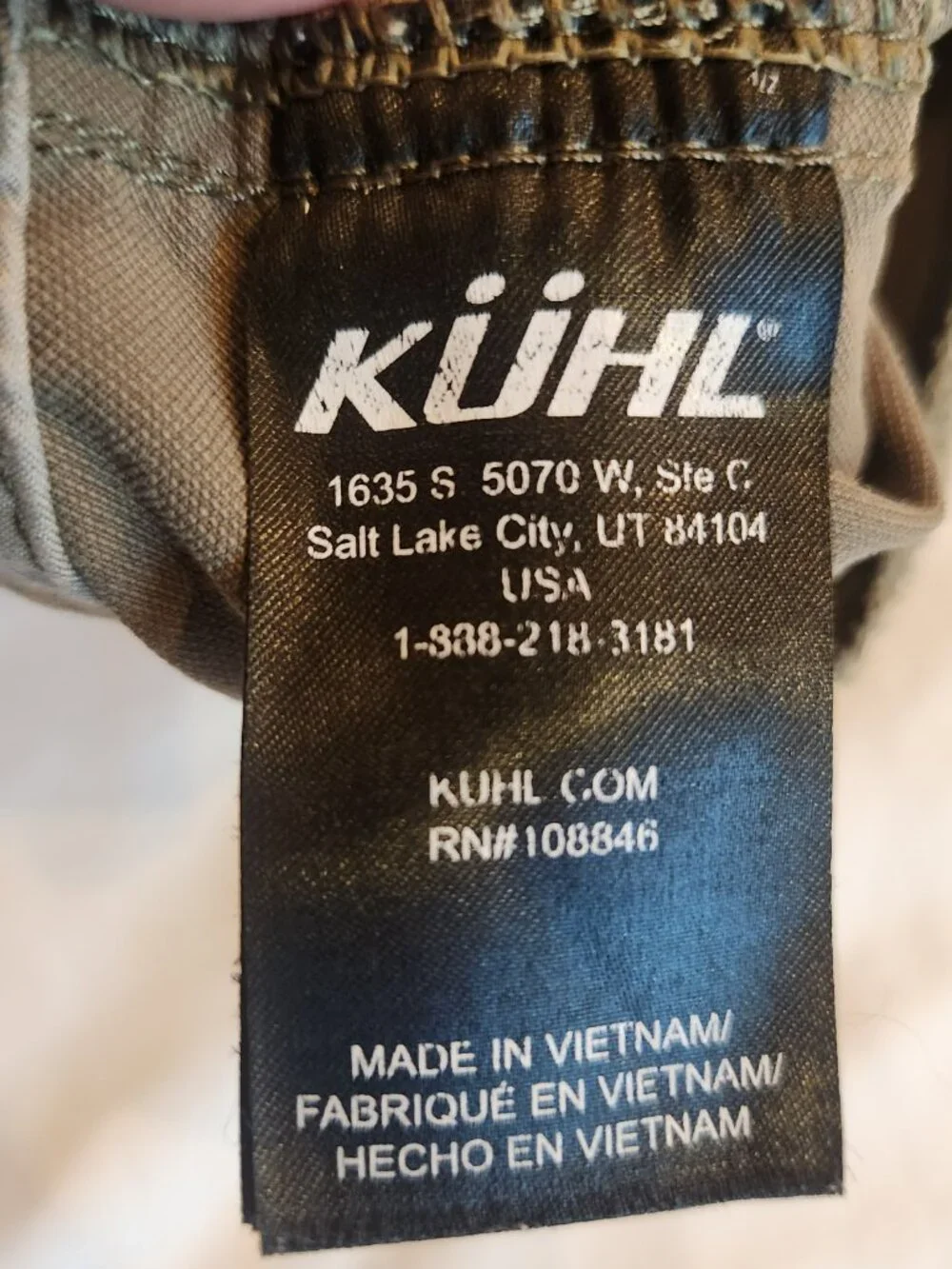 Kühl Men's Khaki Tan Straight Leg Pants 34x30 Outdoor Hiking Workwear